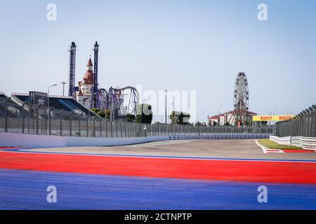 Sotschi, Russland. 24. Sep 2020. Illustration Strecke, Piste, während der Formel 1 VTB Russian Grand Prix 2020, vom 25. Bis 27. September 2020 auf dem Sotschi Autodrom, in Sotschi, Russland - Foto Antonin Vincent / DPPI Credit: LM/DPPI/Antonin Vincent/Alamy Live News Stockfoto