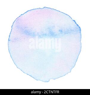 Aquarellstrich isoliert auf Weiß Stockfoto