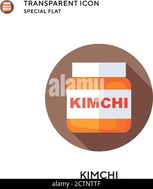 Kimchi-Vektor-Symbol. Flache Illustration. Vektor EPS 10. Stock Vektor