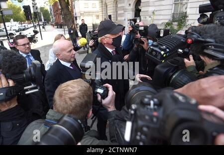Foto Muss Gutgeschrieben Werden ©Alpha Press 079965 24/09/2020 Boris Becker Erscheint am Westminster Magistrate Court in London Stockfoto