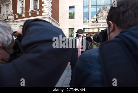Foto Muss Gutgeschrieben Werden ©Alpha Press 079965 24/09/2020 Boris Becker Erscheint am Westminster Magistrate Court in London Stockfoto