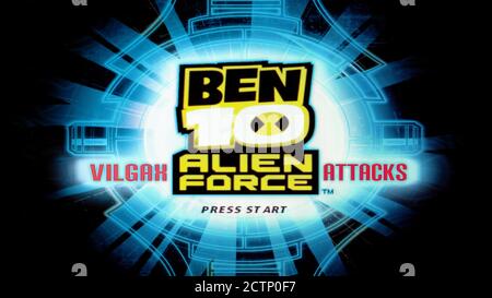 Ben 10 Alien Force Vilgax Greift An – Sony Playstation 2 PS2 – nur für redaktionelle Zwecke Stockfoto