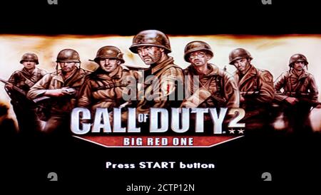 Call of Duty Big Red One – Sony PlayStation 2 PS2 – nur für redaktionelle Zwecke Stockfoto