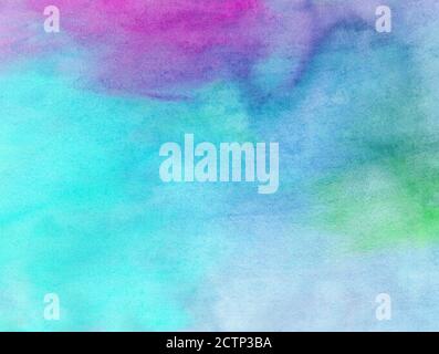 Abstrakt hell Aquarell gemalt Hintergrund oder Textur Stockfoto
