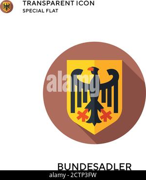 Bundesadler-Vektorsymbol. Flache Illustration. Vektor EPS 10. Stock Vektor