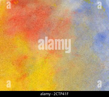 Abstrakt Aquarell gemalt Hintergrund oder Textur Nahaufnahme Stockfoto