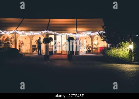 Wunderschönes Hochzeitsdekor Stockfoto