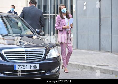 Madrid, Spanien. September 2020. Königin Letizia nimmt am Welttag der Krebsforschung Teil, Madrid 24. September 2020 Credit: CORDON PRESS/Alamy Live News Stockfoto