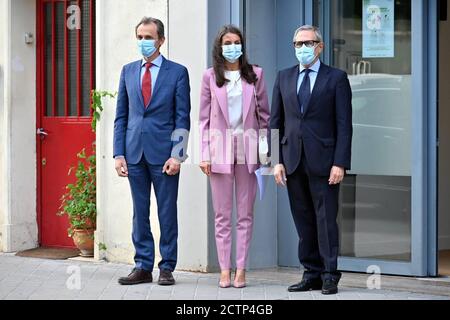 Madrid, Spanien. September 2020. Königin Letizia nimmt am Welttag der Krebsforschung Teil, Madrid 24. September 2020 Credit: CORDON PRESS/Alamy Live News Stockfoto
