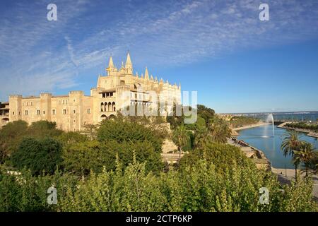 Catedral de Mallorca, Siglo. XIII ein Siglo XX. Palma. Mallorca Islas Baleares. Spanien. Stockfoto