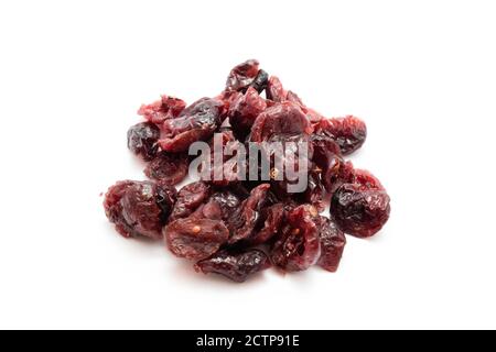 getrocknete Cranberry isolierten auf weißen Hintergrund Stockfoto