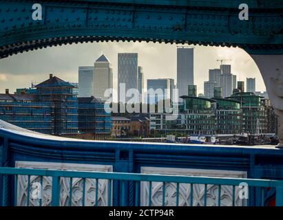 Blick auf die Tower Bridge London England Großbritannien Stockfoto