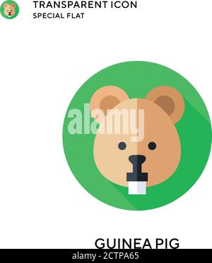 Vektorsymbol für Guinea-Schwein. Flache Illustration. Vektor EPS 10. Stock Vektor