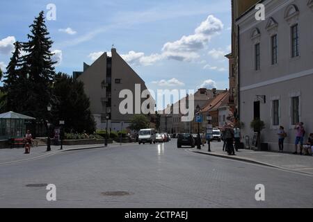 Budapest, Ungarn - 10/07/2020: Blick auf die Straßen der Stadt Budapest, Ungarn Stockfoto