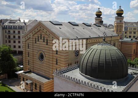 Budapest, Ungarn - 10/07/2020: Blick auf die Straßen der Stadt Budapest, Ungarn Stockfoto