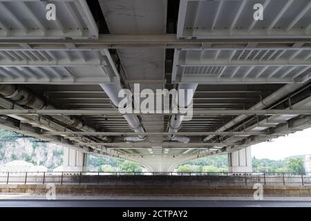 Budapest, Ungarn - 10/07/2020: Blick auf die Straßen der Stadt Budapest, Ungarn Stockfoto