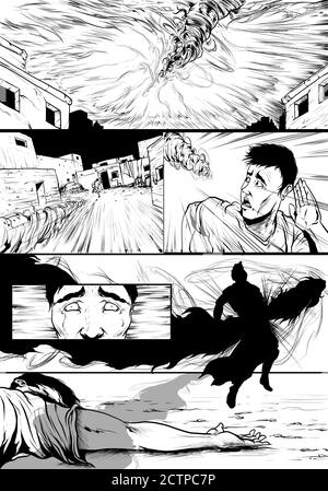 Der Engel des Todes tötet Menschen in Ägypten Stockfoto