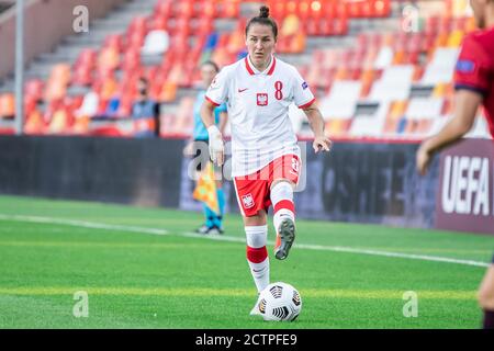 Bielsko Biala, Polen. September 2020. Natalia Chudzik aus Polen wurde während des UEFA Women's EURO 2021 Qualifying Matches zwischen Polen und Tschechien im Bielsko-Biala City Stadium in Aktion gesehen. (Endstand; Polen 0:2 Tschechische Republik) Credit: SOPA Images Limited/Alamy Live News Stockfoto