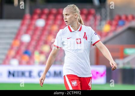 Bielsko Biala, Polen. September 2020. Paulina Dudek aus Polen beim UEFA Women's EURO 2021 Qualifying Match zwischen Polen und Tschechien im Bielsko-Biala City Stadium in Aktion gesehen. (Endstand; Polen 0:2 Tschechische Republik) Credit: SOPA Images Limited/Alamy Live News Stockfoto