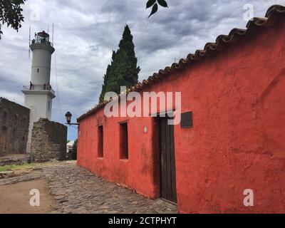 Altstadt von Colonia del Sacramento in Uruguay Stockfoto