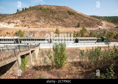 RioTinto Mines Zugfahrt Stockfoto