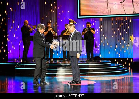 San Sebastian, Spanien. September 2020. Viggo Mortensen erhält den Donostia Award beim 68. Internationalen Filmfestival von San Sebastian. Kredit: Julen Pascual Gonzalez/Alamy Live Nachrichten Stockfoto