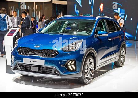 Kia Niro Plug-in-Hybrid-Auto auf dem 89. Genfer Autosalon. Genf, Schweiz - 5. März 2019. Stockfoto