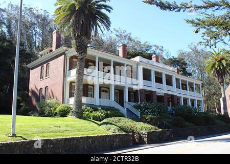 Barnard Hall, ehemalige Bachelor Officers' Quarters, Fort Scott, Presidio, San Francisco Stockfoto