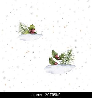 Schneeflocke nahtlose Muster. Schnee auf weißem Hintergrund. Abstrakte Tapeten, Dekoration. Symbol Winter, frohe Weihnachten, ein glückliches Neues Jahr Stockfoto