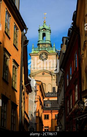 Allgemeine Ansichten von Stockholm, Schweden, die derzeit keine Sperrungen aufgrund von Covid-19 / Coronavirus haben, aber dies kann sich ändern, wenn Fälle beginnen Stockfoto