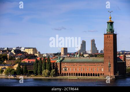Allgemeine Ansichten von Stockholm, Schweden, die derzeit keine Sperrungen aufgrund von Covid-19 / Coronavirus haben, aber dies kann sich ändern, wenn Fälle beginnen Stockfoto