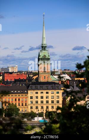 Allgemeine Ansichten von Stockholm, Schweden, die derzeit keine Sperrungen aufgrund von Covid-19 / Coronavirus haben, aber dies kann sich ändern, wenn Fälle beginnen Stockfoto