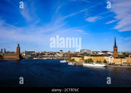 Allgemeine Ansichten von Stockholm, Schweden, die derzeit keine Sperrungen aufgrund von Covid-19 / Coronavirus haben, aber dies kann sich ändern, wenn Fälle beginnen Stockfoto