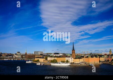 Allgemeine Ansichten von Stockholm, Schweden, die derzeit keine Sperrungen aufgrund von Covid-19 / Coronavirus haben, aber dies kann sich ändern, wenn Fälle beginnen Stockfoto