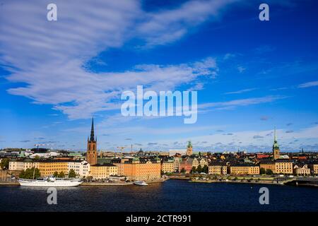 Allgemeine Ansichten von Stockholm, Schweden, die derzeit keine Sperrungen aufgrund von Covid-19 / Coronavirus haben, aber dies kann sich ändern, wenn Fälle beginnen Stockfoto