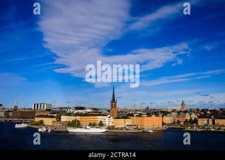 Allgemeine Ansichten von Stockholm, Schweden, die derzeit keine Sperrungen aufgrund von Covid-19 / Coronavirus haben, aber dies kann sich ändern, wenn Fälle beginnen Stockfoto