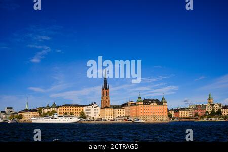 Allgemeine Ansichten von Stockholm, Schweden, die derzeit keine Sperrungen aufgrund von Covid-19 / Coronavirus haben, aber dies kann sich ändern, wenn Fälle beginnen Stockfoto