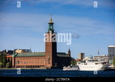 Allgemeine Ansichten von Stockholm, Schweden, die derzeit keine Sperrungen aufgrund von Covid-19 / Coronavirus haben, aber dies kann sich ändern, wenn Fälle beginnen Stockfoto