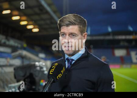 TILBURG, NIEDERLANDE - 24. SEPTEMBER: Trainer Steven Gerrard vom Rangers FC vor der UEFA Europa League drittes Qualifikationsrundenspiel zwischen Willem II und Rangers FC im Koning Willem II Stadium am 24. September 2020 in Tilburg, Niederlande *** Local Caption *** Steven Gerrard Stockfoto