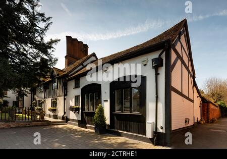 Straße in Henley-in-Arden, einer kleinen Stadt in Warwickshire, England. Stockfoto