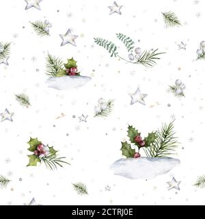 Schneeflocke nahtlose Muster. Schnee auf weißem Hintergrund. Abstrakte Tapeten, Dekoration. Symbol Winter, frohe Weihnachten, ein glückliches Neues Jahr Stockfoto