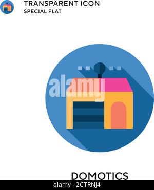 Domotik-Vektorsymbol. Flache Illustration. Vektor EPS 10. Stock Vektor