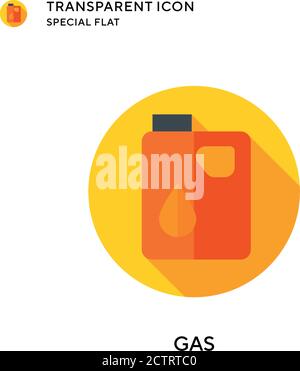 Symbol für Gasvektor. Flache Illustration. Vektor EPS 10. Stock Vektor