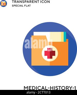 Vektor-Symbol für Anamnese-1. Flache Illustration. Vektor EPS 10. Stock Vektor