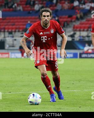 Budapest, Ungarn. 21. Sep, 2020. firo: 24.09.2020 Fußball, UEFA Super Cup 2020 FC Bayern München München München München - Sevilla FC 2: 1 NV FCB Javi Martínez, Martinez, Einzelaktion, zur Nutzung weltweit Credit: dpa/Alamy Live News Stockfoto