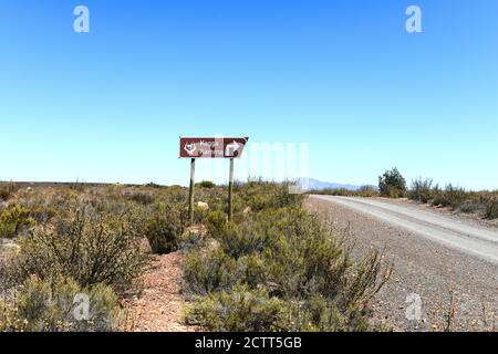 Fahrt nach Kagga Kamma Privatreservat im Western Cape, Südafrika. Stockfoto