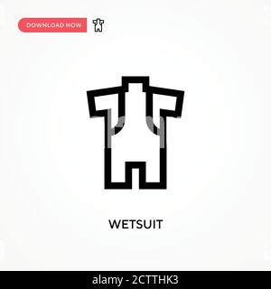 Vektor-Symbol für Neoprenanzug. . Moderne, einfache flache Vektor-Illustration für Website oder mobile App Stock Vektor