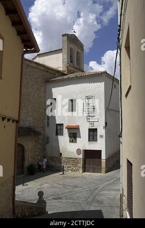 Pastrana, España, Hiszpania, Spanien, Spanien; Kloster des heiligen Josef von Teresa von Jesus gegründet. Convento de San José. Klasztor świętego Józefa. Stockfoto