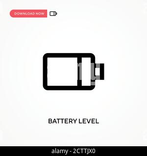 Vektorsymbol für Akkuladezustand. . Moderne, einfache flache Vektor-Illustration für Website oder mobile App Stock Vektor