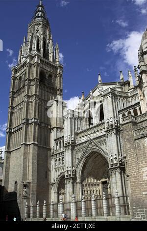 Toledo, España Hiszpania, Spanien, Spanien; Kathedrale Santa Maria Primas; Kathedrale Santa María; Katedra Najświętszej Marii Panny 托莱多主教座堂 Portal Stockfoto